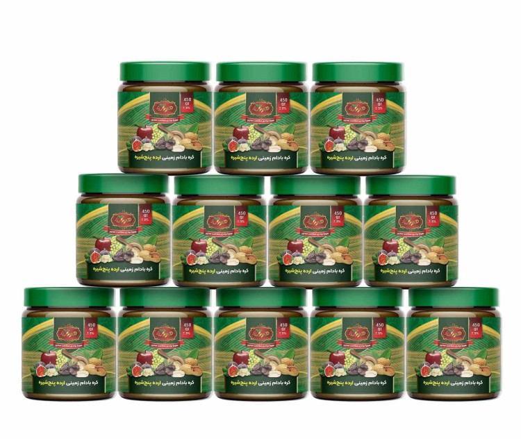 کره بادام زمینی ارده پنجشیره 500 گرمی